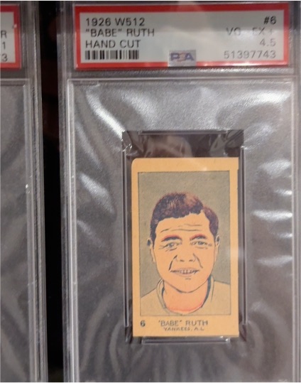 1926 W512 #6 Babe Ruth Hand Cut — front