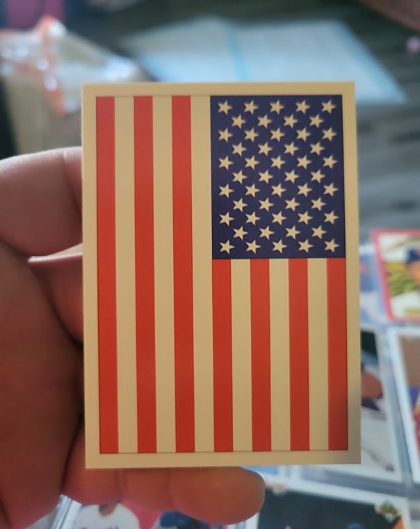 1991 Score #737 American Flag — front