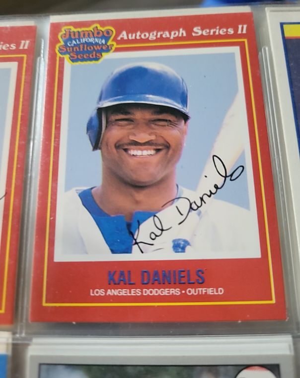 1991 Jumbo California Sunflower Seeds #5 Kal Daniels — front
