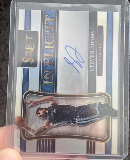 2021-22 Panini Select In Flight Auto Steven Adams — front