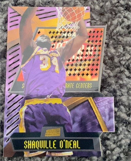 1998-99 Topps Stadium Club Shaquille O'Neal Triumvirate Luminous #T9A — front