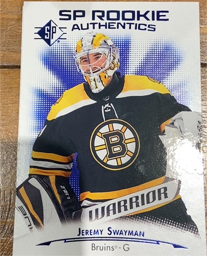 2021-22 Upper Deck SP Rookie Authentics #104 Jeremy Swayman — front