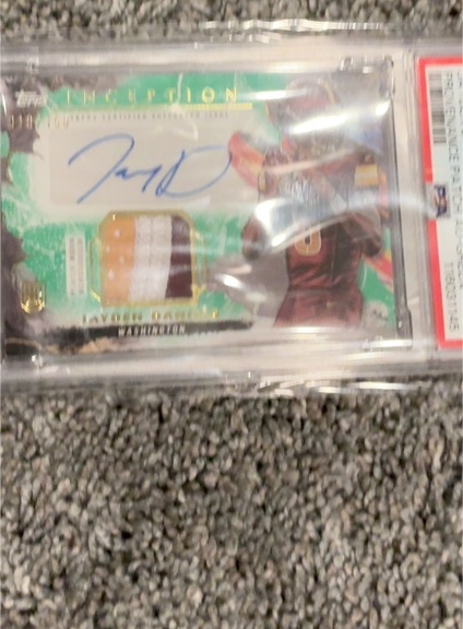 2024 Topps Inception Jayden Daniels Provenance Blue RC /10 — front