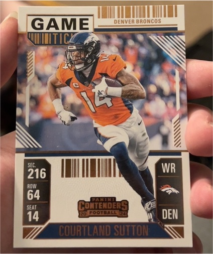 2024 Panini Contenders #28 Courtland Sutton — front