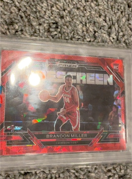 2023 Panini Prizm Draft Picks #9 Brandon Miller Widescreen RC — front