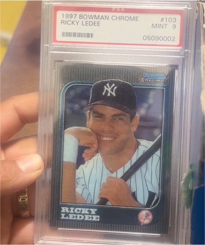 1997 Bowman Chrome #103 Ricky Ledee — front