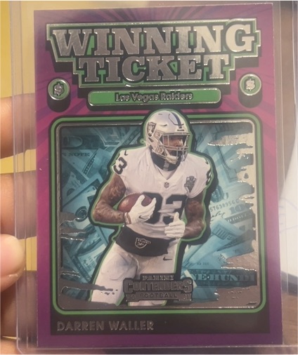 2021 Panini Contenders Winning Ticket #WT-DWA Darren Waller — front
