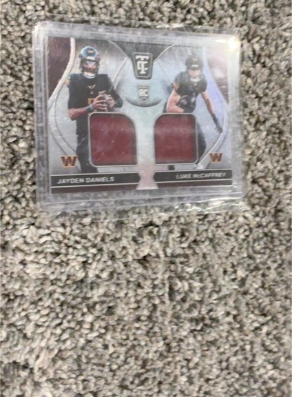 2024 Panini Totally Certified #RDS-WAS Jayden Daniels / Luke McCaffrey — front