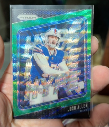 2024 Panini Prizm #13 Josh Allen Hype Green Wave Prizm — front