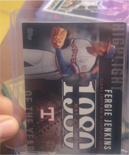 2015 Topps #H-20 Fergie Jenkins Highlight of the Year — front