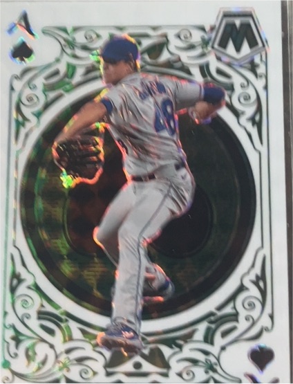 2022 Panini Mosaic Aces #A-1 Jacob deGrom — front