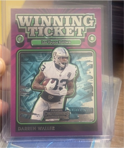 2021 Panini Contenders Winning Ticket #WT-DWA Darren Waller — front