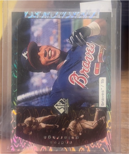 1999 SP Authentic Reflections #R3 Andres Galarraga — front