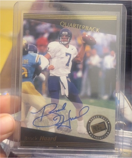 1999 Press Pass Autographs #Brock Huard — front