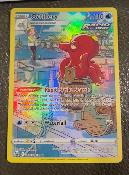 2022 Pokémon Brilliant Stars #TG03 Octillery — front
