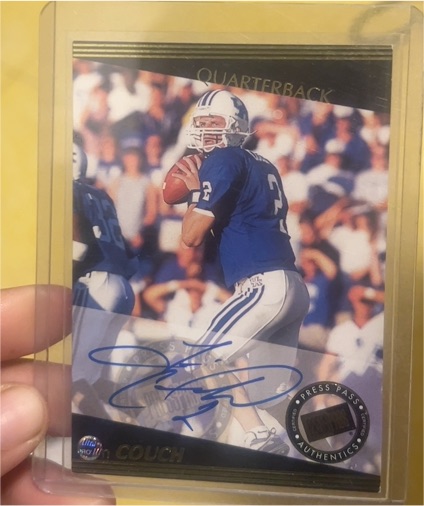 1999 Press Pass Autographs #NNO Ty Detmer — front