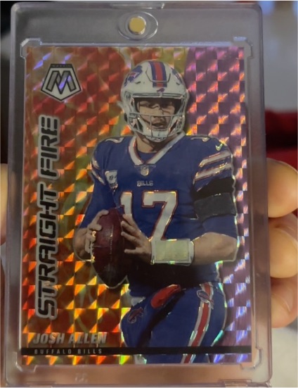 2021 Panini Mosaic #SF3 Josh Allen Straight Fire Silver Prizm — front