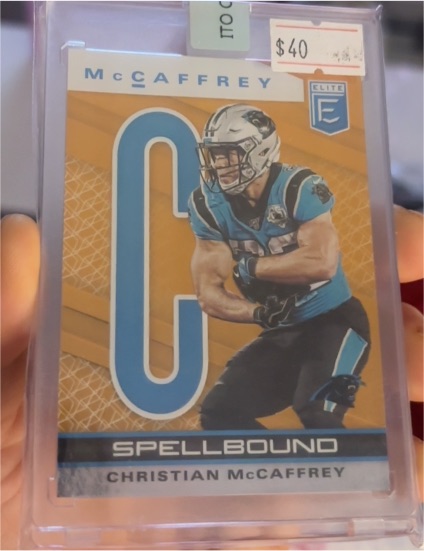 2020 Panini Donruss Elite #3 Christian McCaffrey Spellbound C — front