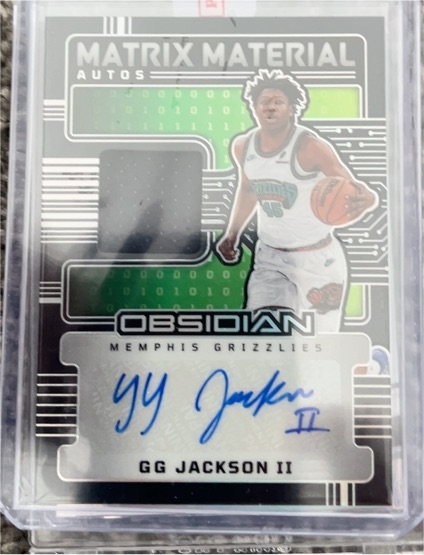 2024-25 Panini Obsidian Matrix Material #MM-JGI GG Jackson II — front