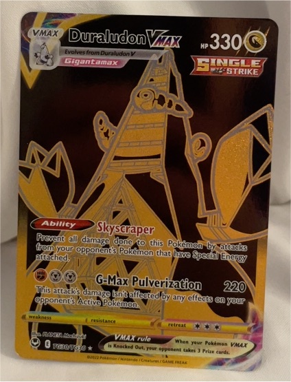 2022 Pokémon Silver Tempest Trainer Gallery #TG30 Duraludon VMAX — front