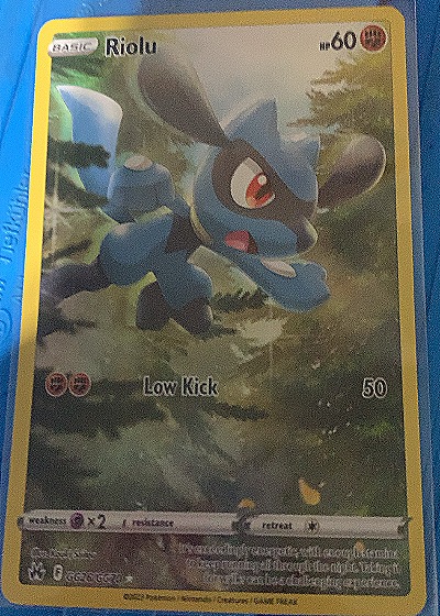 2023 Pokemon Crown Zenith Galarian Gallery #GG26 Riolu — front