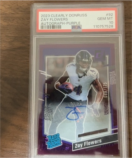 2023 Panini Clearly Donruss #92 Zay Flowers — front