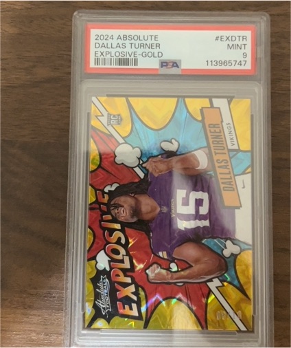 2024 Panini Absolute Explosive #EXDTR Dallas Turner — front
