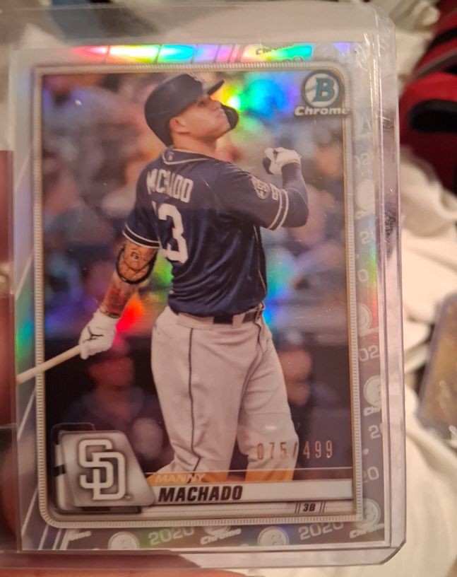 2020 Bowman Chrome #075 Manny Machado — front