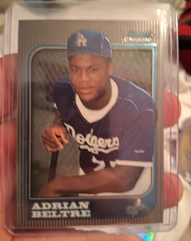 1997 Bowman Chrome #182 Adrian Beltre Rookie Card — front