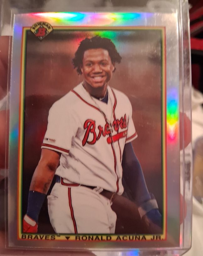 2020 Bowman 1990 Retro #90B-RAJ Ronald Acuna Jr. — front