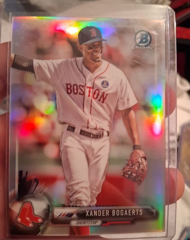 2017 Bowman Chrome #26 Xander Bogaerts — front