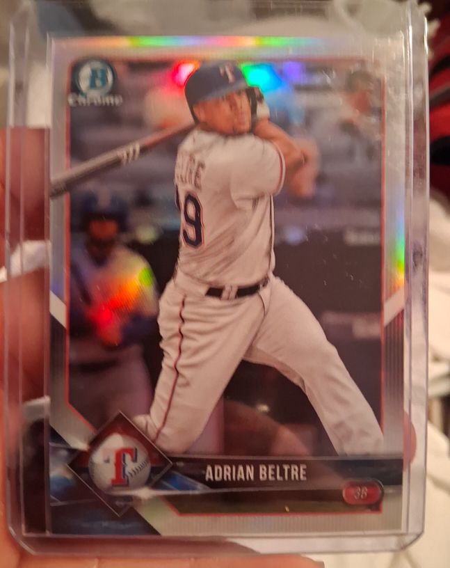 2018 Bowman Chrome #38 Adrian Beltre — front