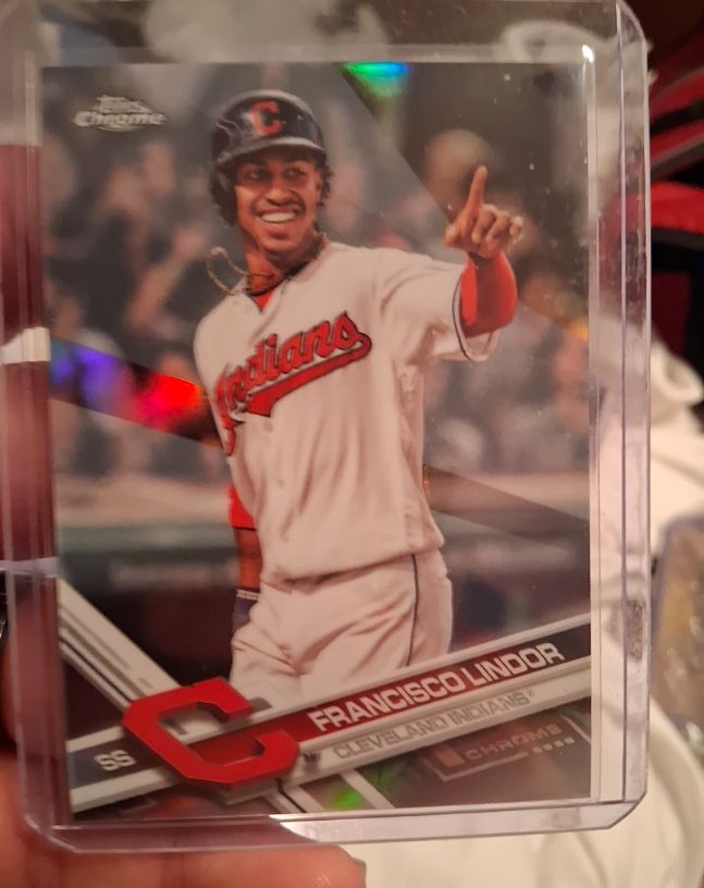 2017 Topps Chrome #126 Francisco Lindor — front