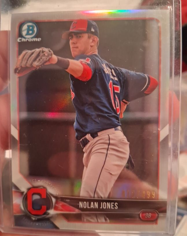 2018 Bowman Chrome #BCP189 Nolan Jones Prospects — front