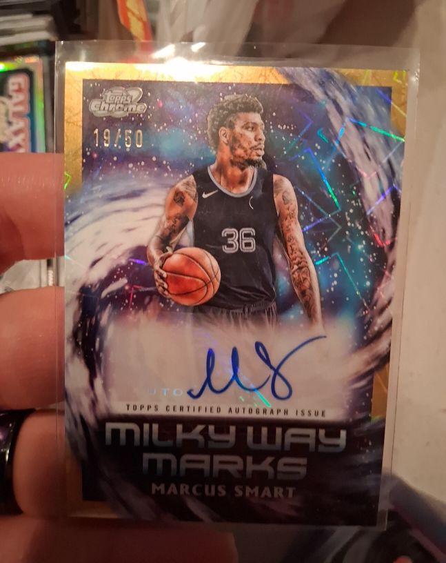 2023-24 Topps Cosmic Chrome Milky Way Marks #MWM-MS Marcus Smart — front