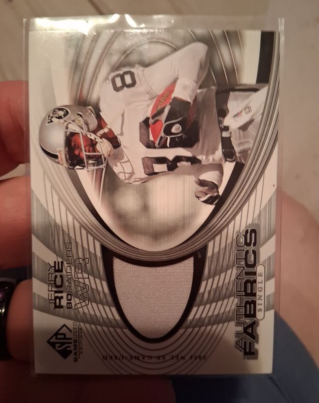 2004 Upper Deck SP Game Used Edition Authentic Fabrics #AF-TR Terry Rice — front