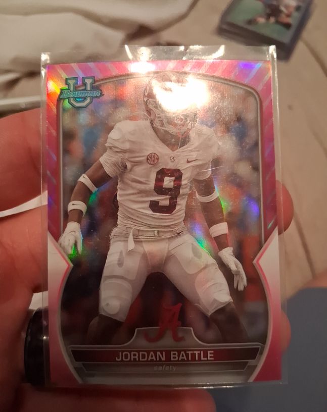 2022 Bowman University Chrome #27 Jordan Battle — front