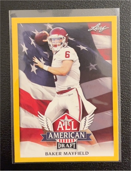 2018 Leaf Draft All American #AA-02 Baker Mayfield — front