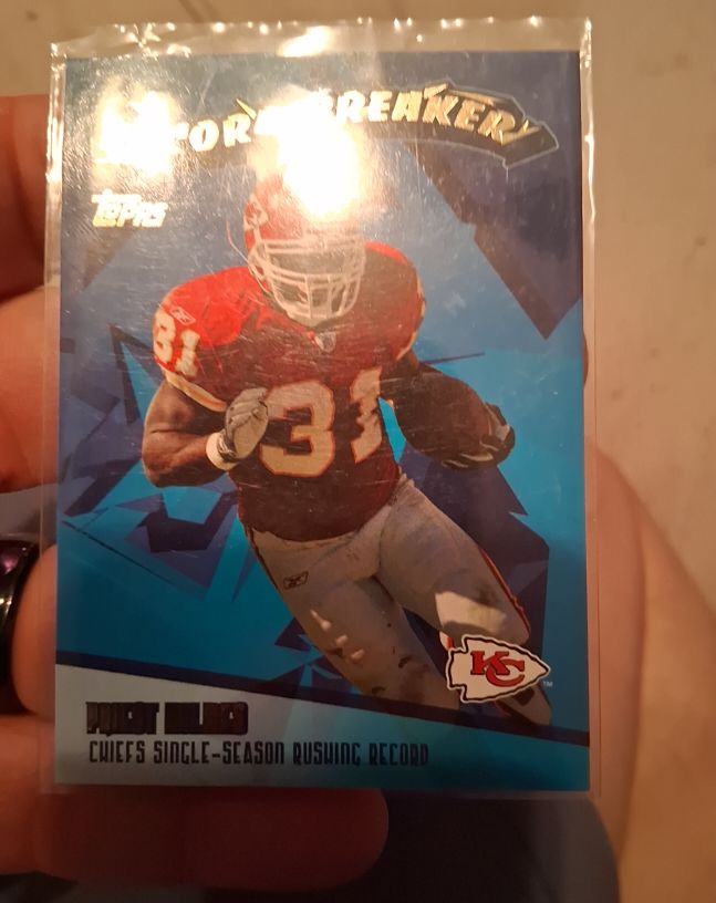 2003 Topps Football Record Breaker #RB23 Priest Holmes — front