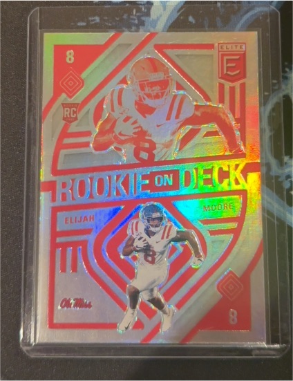 2021 Panini Donruss Elite #RD8 Elijah Moore Rookie On Deck — front