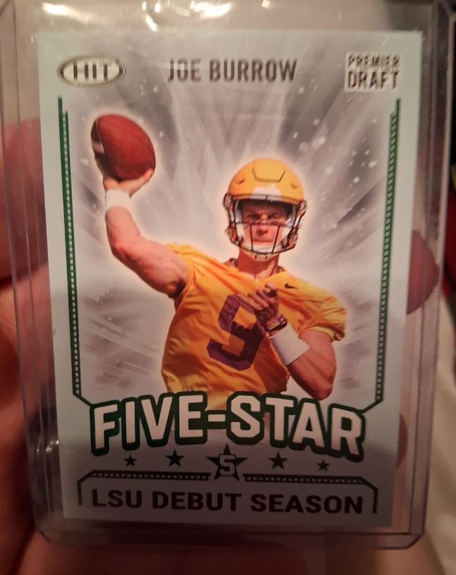 2020 Sage Hit Premier Draft #91 Joe Burrow Five-Star LSU Debut Season — front