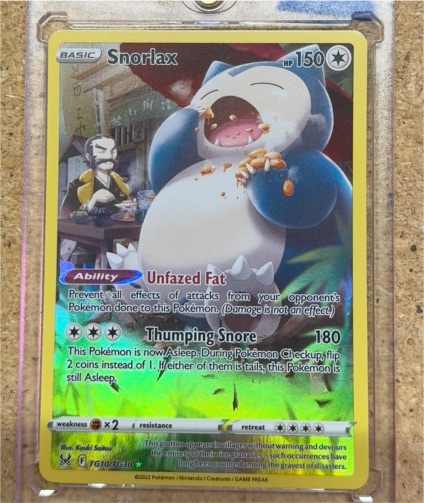 2022 Pokémon Lost Origin Trainer Gallery #TG10/TG30 Snorlax — front