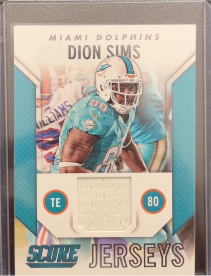 2015 Score Jerseys #J-DS Dion Sims — front