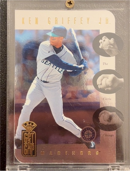 1997 Leaf Get A Grip #1 Ken Griffey Jr. Greg Maddux — front
