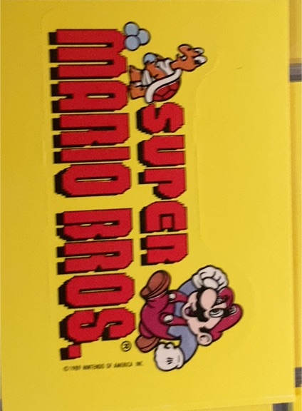 1989 Topps Nintendo #9 Super Mario Bros. Sticker — front