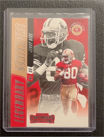 2018 Panini Contenders Legendary Contenders #LC-JR Jerry Rice — front