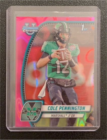 2024 Bowman University Chrome #45 Cole Pennington — front