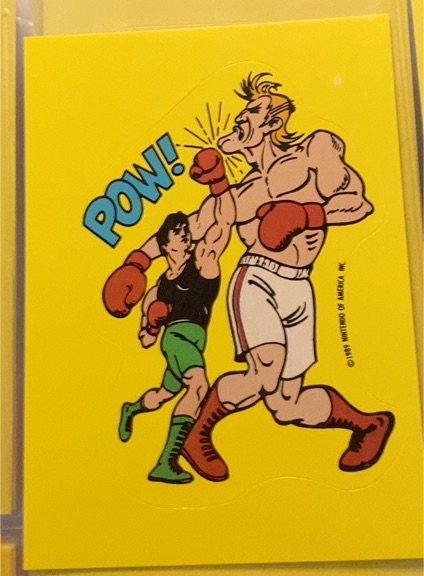 1989 Topps Nintendo Stickers Pow! #30 Glass Joe — front