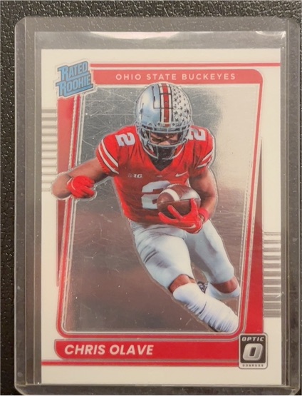 2022 Panini Chronicles Draft Picks Donruss Optic #8 Chris Olave Rated Rookie — front