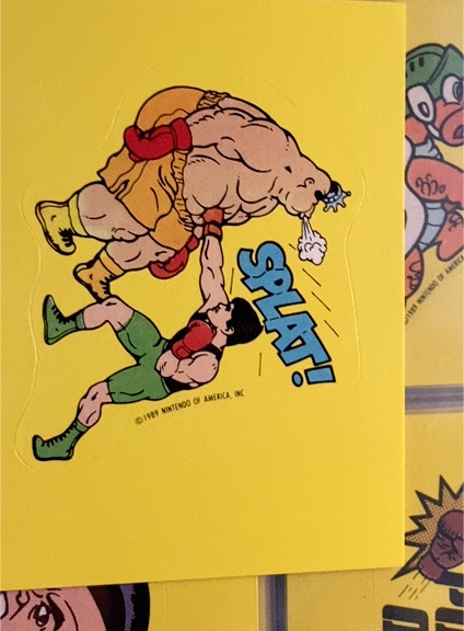 1989 Topps Nintendo #25 Splat! Punch-Out!! — front